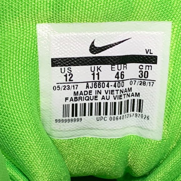 Nike Alpha Menace Elite TD Grip Navy Blue/Green - Picture 11 of 11